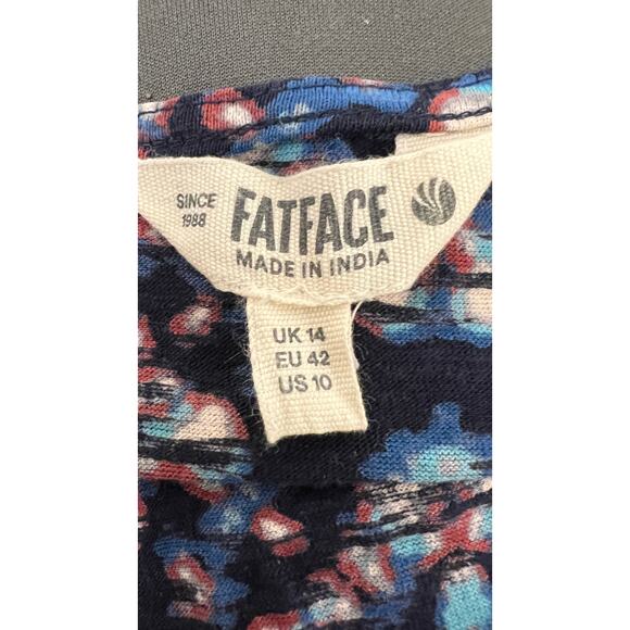 🌸 NEW FatFace Blue Kaleidoscope Print Blouse Size 14 UK US 10 EU 42 - Picture 6 of 6